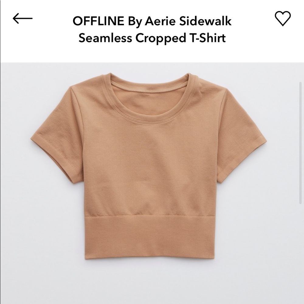 Cropped Seamless Workout Tee